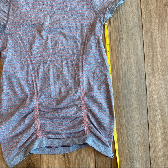 Athleta Ruched Shirt - Gray and Orange - Small - Picture 6 of 7